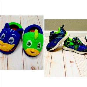 PJ Mask Light Up Sneakers 👟 and Slipper Bundle